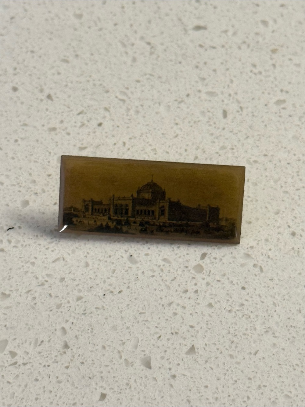 vintage Architectural Building Souvenir Pin Historic Landmark Cellectible